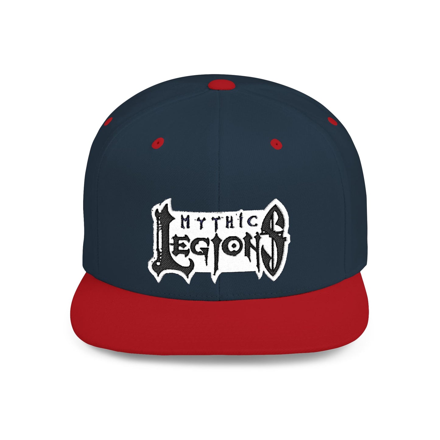 Embroidered Flat Bill Snapback Hat | Mythic Legions Logo OG