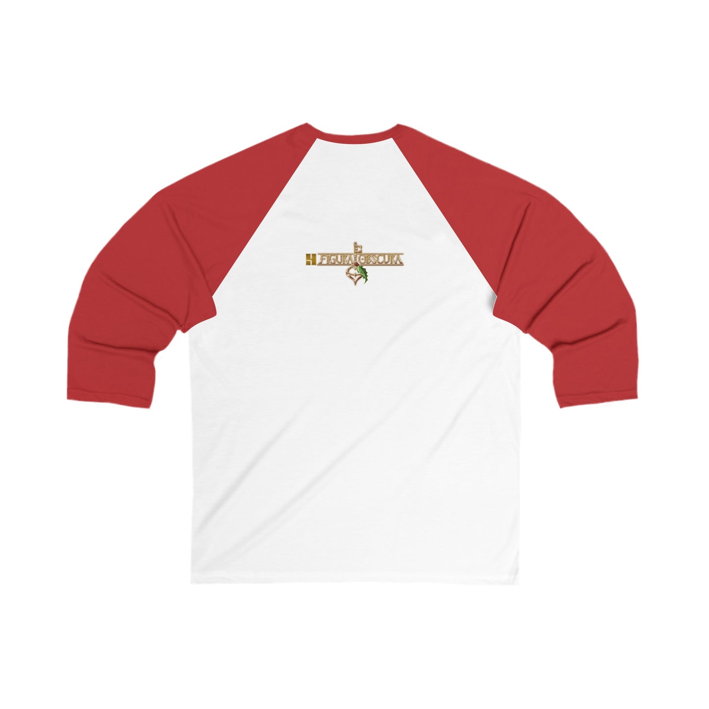 Father Christmas v1 | Figura Obscura | 3\4 Sleeve Baseball T-Shirt
