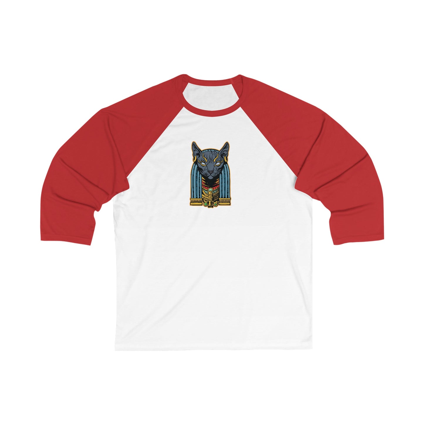 Bastet | Figura Obscura | 3\4 Sleeve Baseball T-Shirt