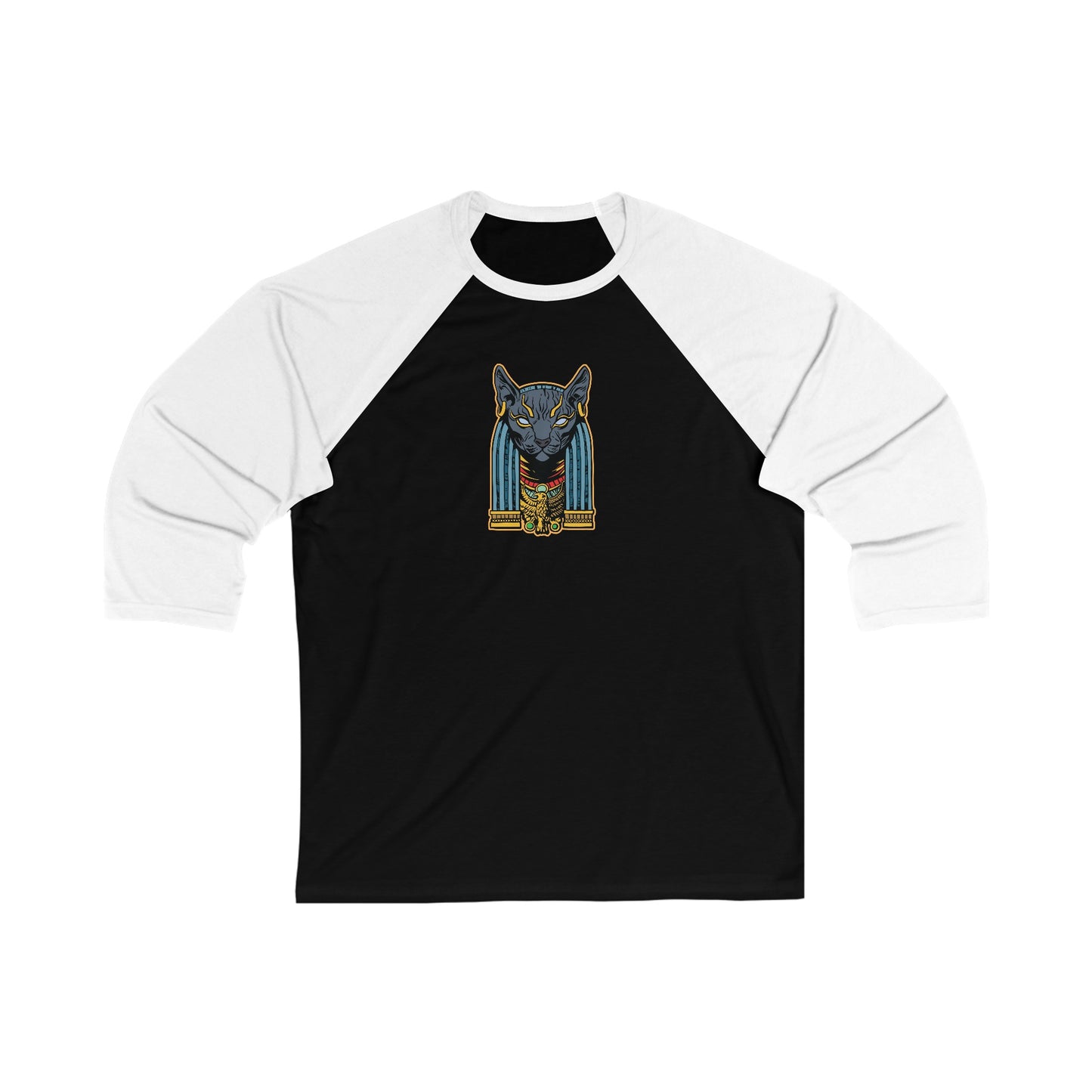 Bastet | Figura Obscura | 3\4 Sleeve Baseball T-Shirt