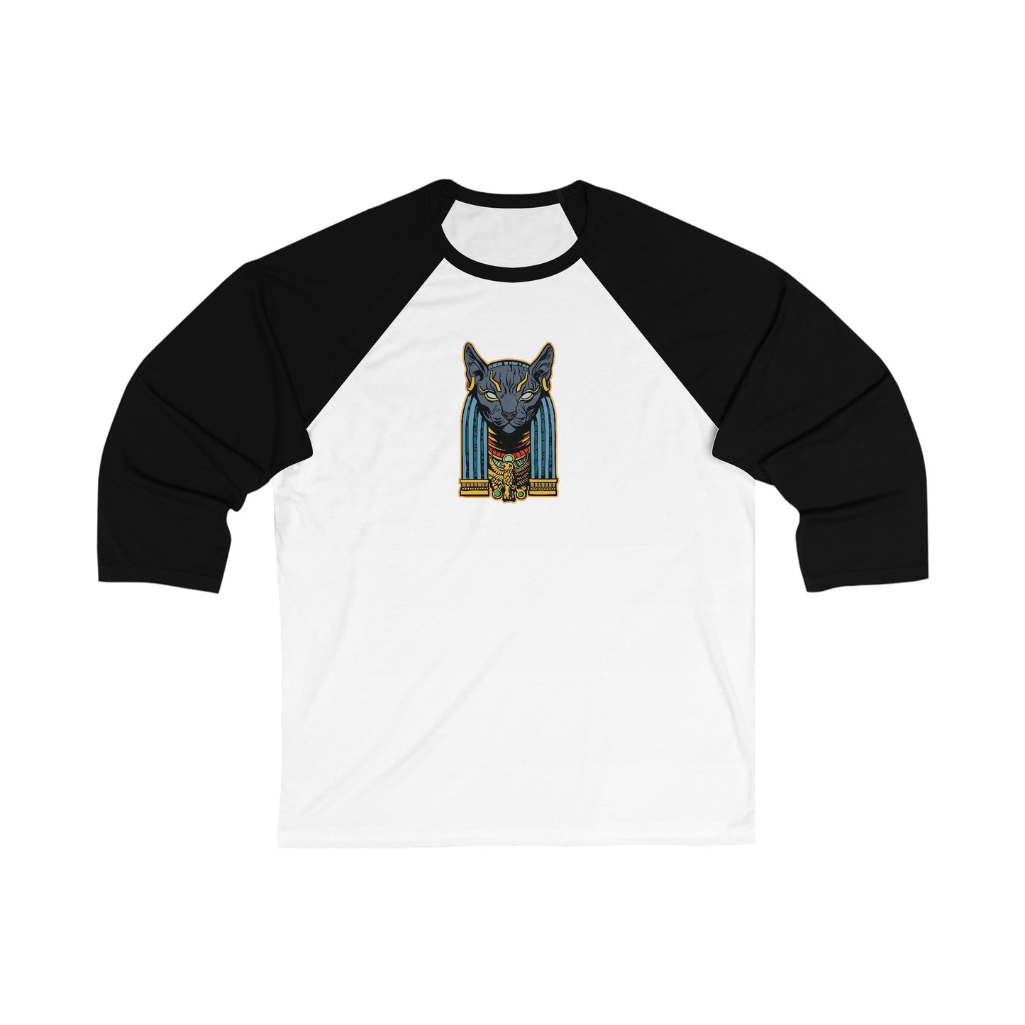 Bastet | Figura Obscura | 3\4 Sleeve Baseball T-Shirt