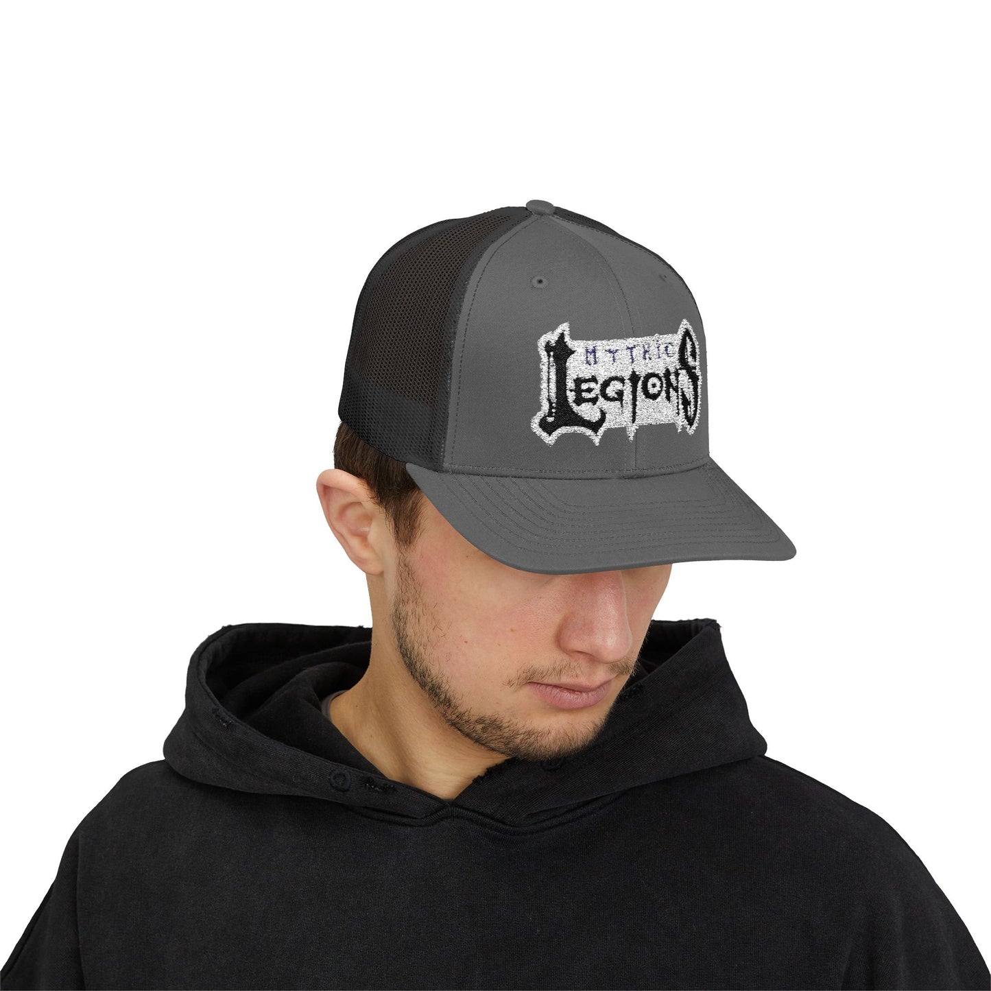Embroidered Snapback Trucker Cap | Mythic Legions OG Logo