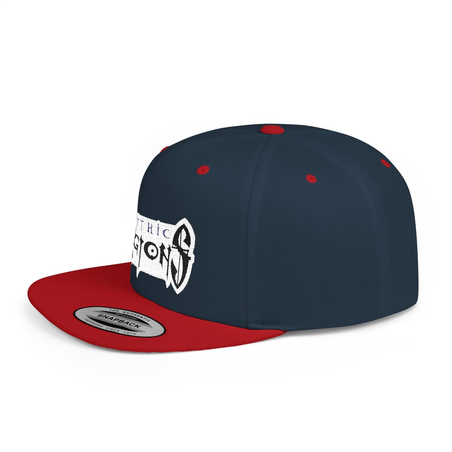Embroidered Flat Bill Snapback Hat | Mythic Legions Logo OG