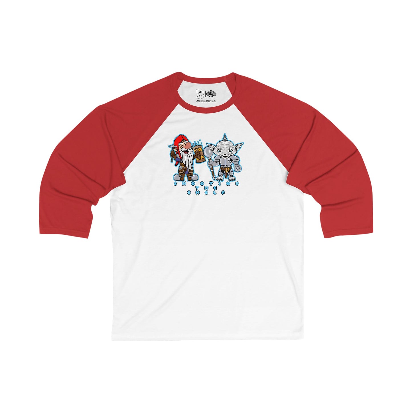 Shooting the Shelf | Mythic Legions | Fan Art | 3\4 Sleeve Baseball T-Shirt