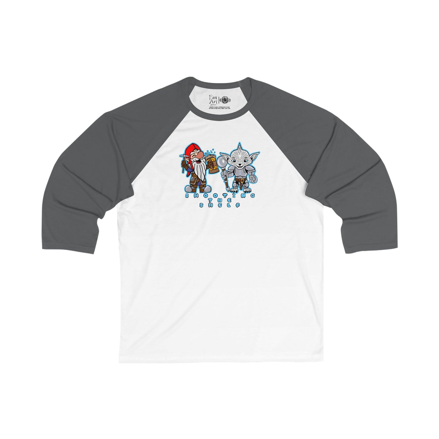 Shooting the Shelf | Mythic Legions | Fan Art | 3\4 Sleeve Baseball T-Shirt