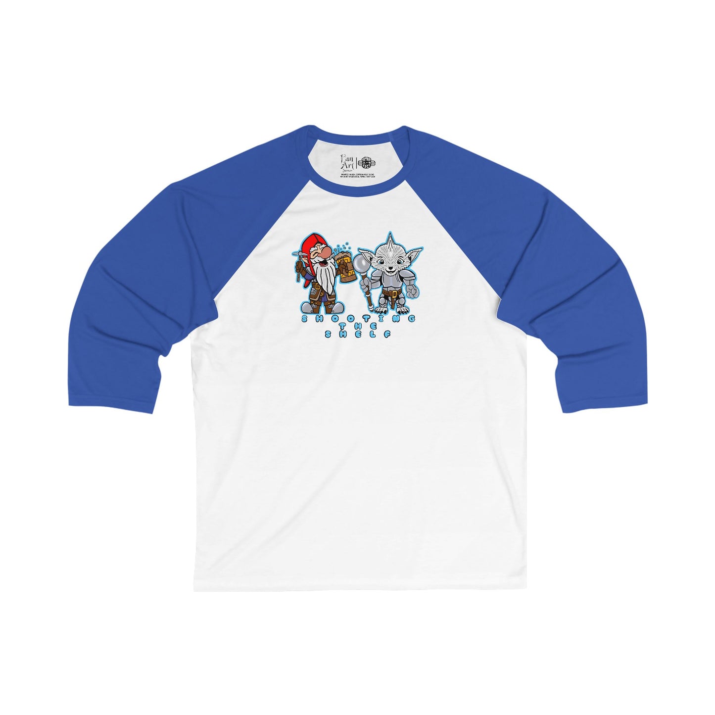 Shooting the Shelf | Mythic Legions | Fan Art | 3\4 Sleeve Baseball T-Shirt