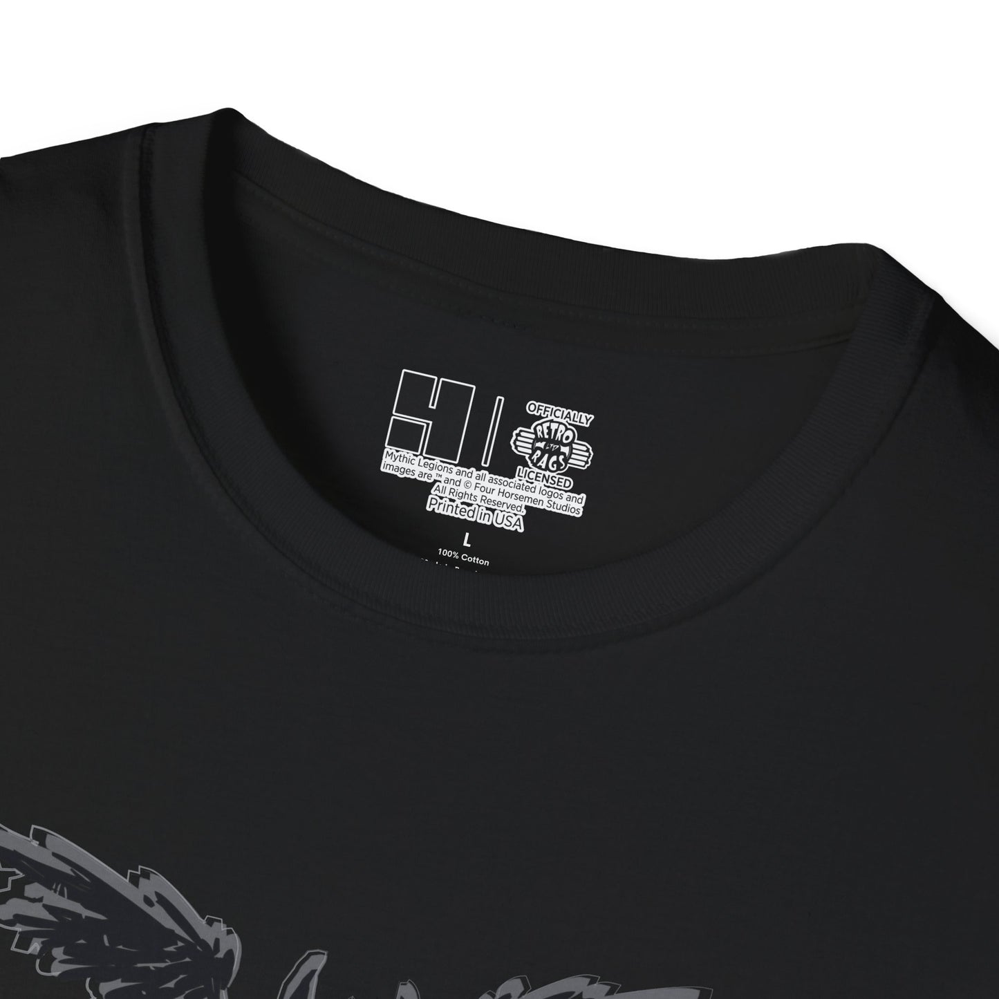4H | Wing | Skull Logo | w_ Logo | Mythic Legions | Soft T-Shirt