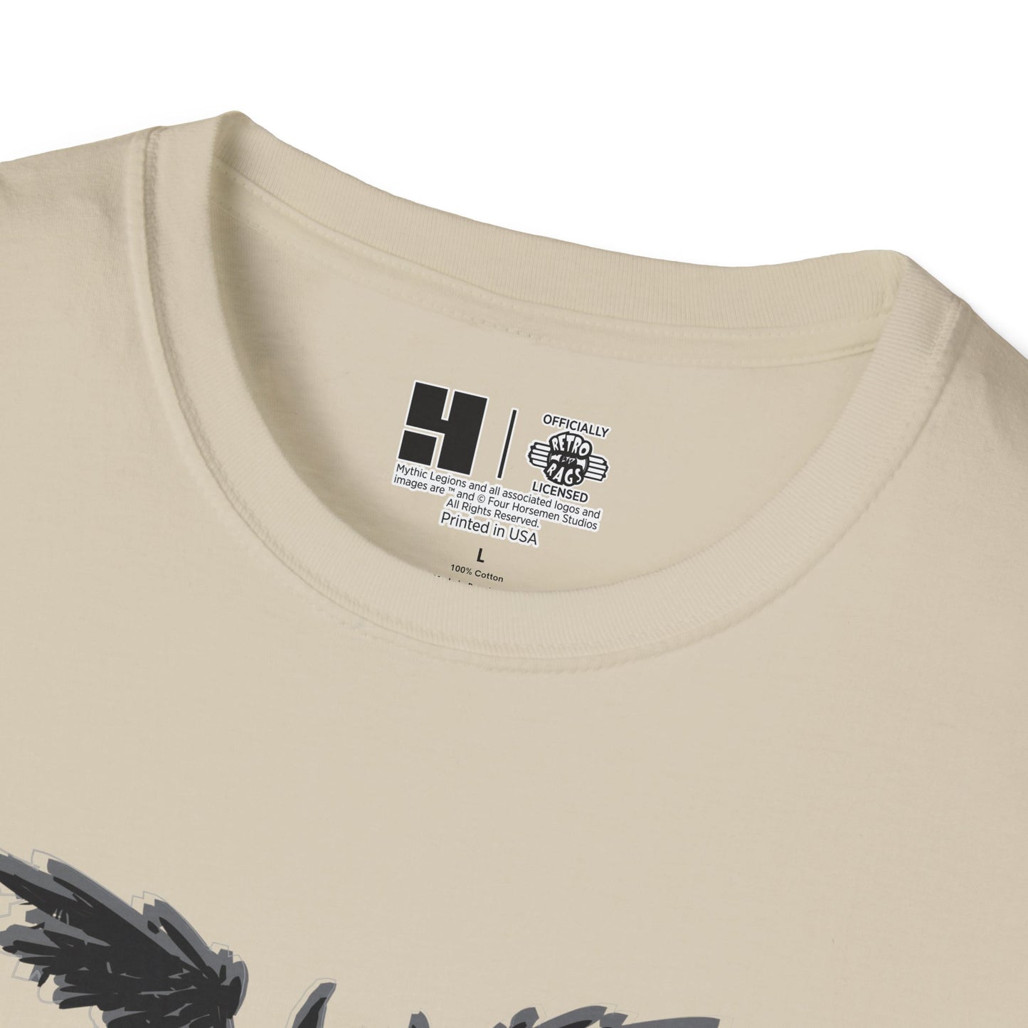 4H | Wing | Skull Logo | w_ Logo | Mythic Legions | Soft T-Shirt