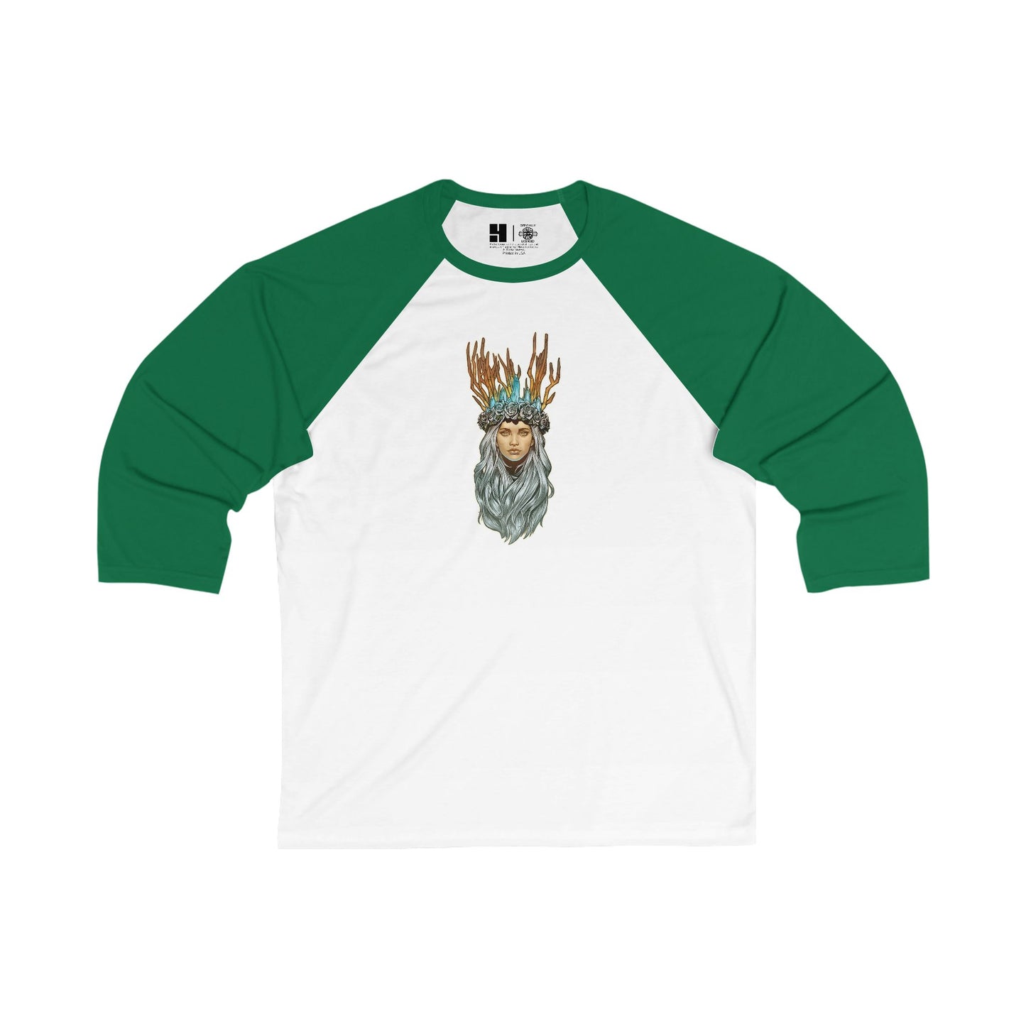 Christmas Past | Figura Obscura | 3\4 Sleeve Baseball T-Shirt