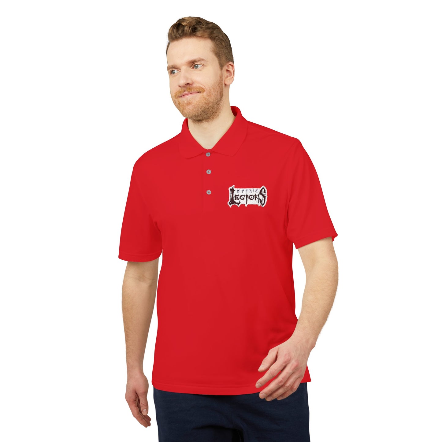 Embroidered Adidas Performance Polo | Mythic Legions OG Logo