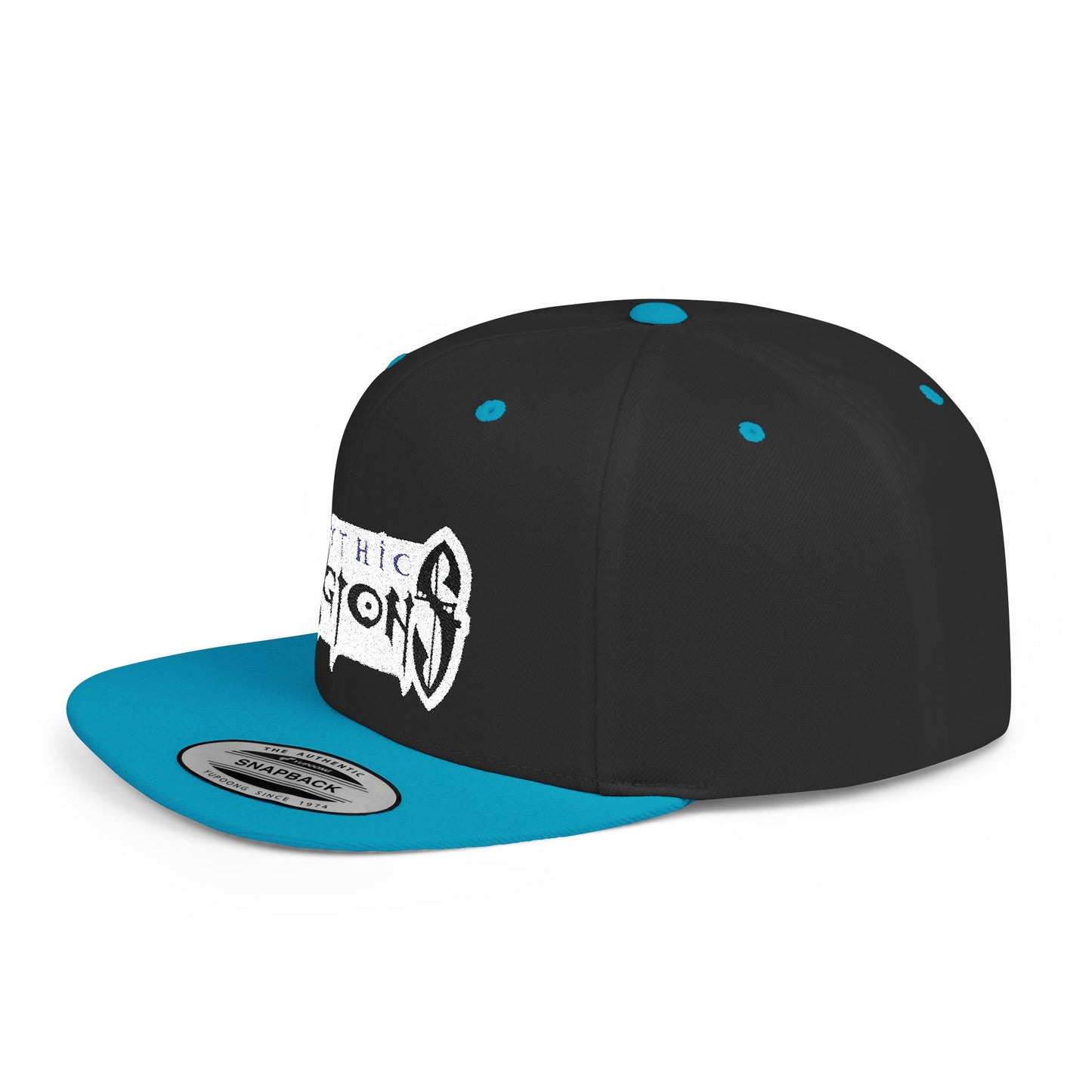 Embroidered Flat Bill Snapback Hat | Mythic Legions Logo OG