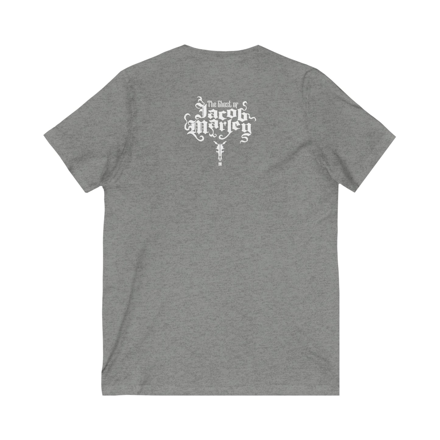 Jacob Marley | White | Figura Obscura | V-Neck T-Shirt