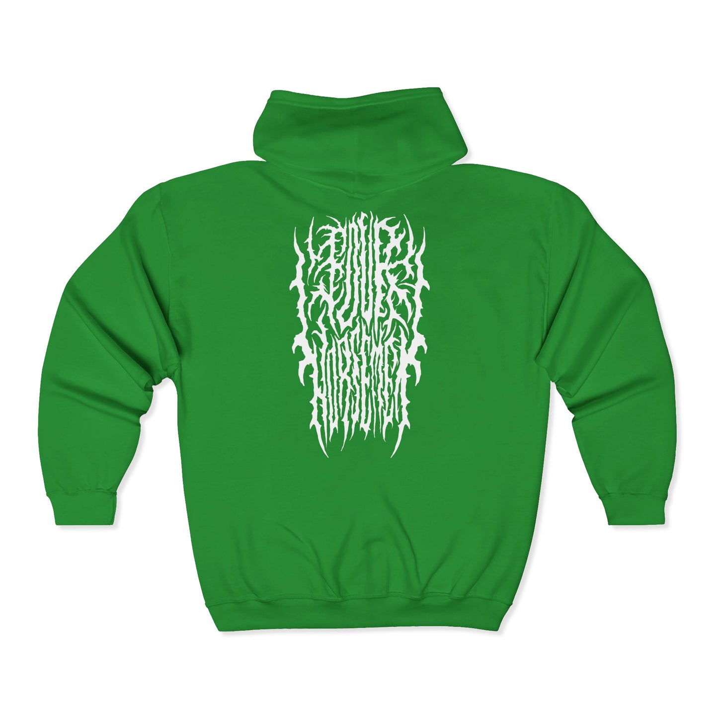 4H Metal Logo White | Mythic Legions | Full Zip Hoodie
