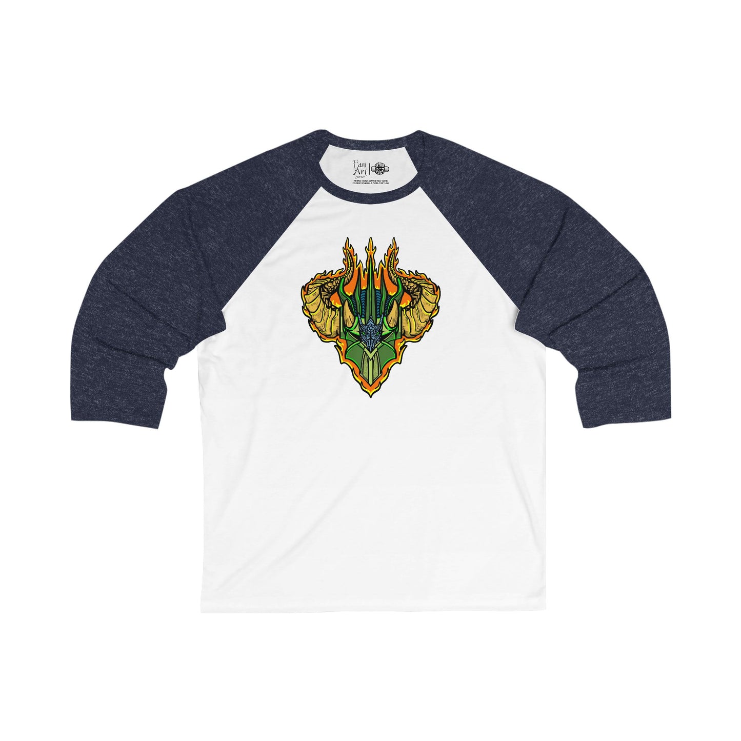 Sir Benegarr | Mythic Legions | Fan Art | 3\4 Sleeve Baseball T-Shirt