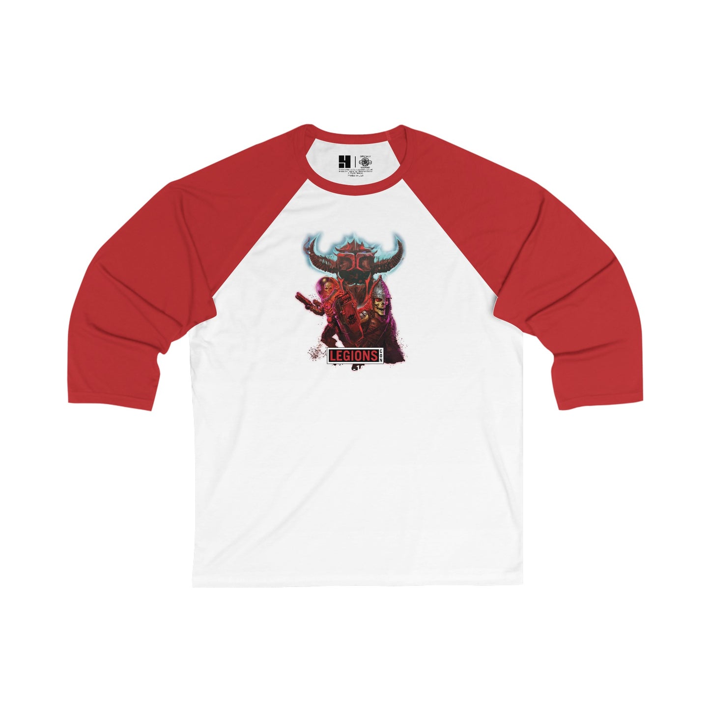 Wal-torr the Mad & Vorgus | LegionsCon | Cosmic & Mythic Legions | 3\4 Sleeve Baseball T-Shirt
