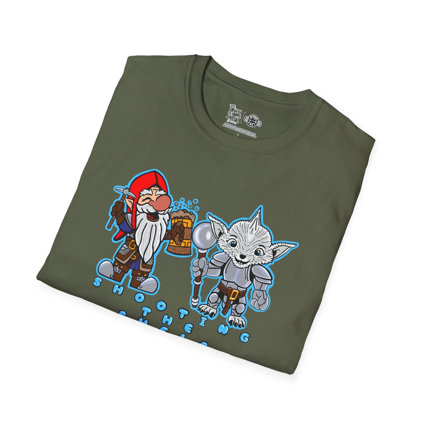Shooting the Shelf | Mythic Legions | Fan Art | Soft T-Shirt