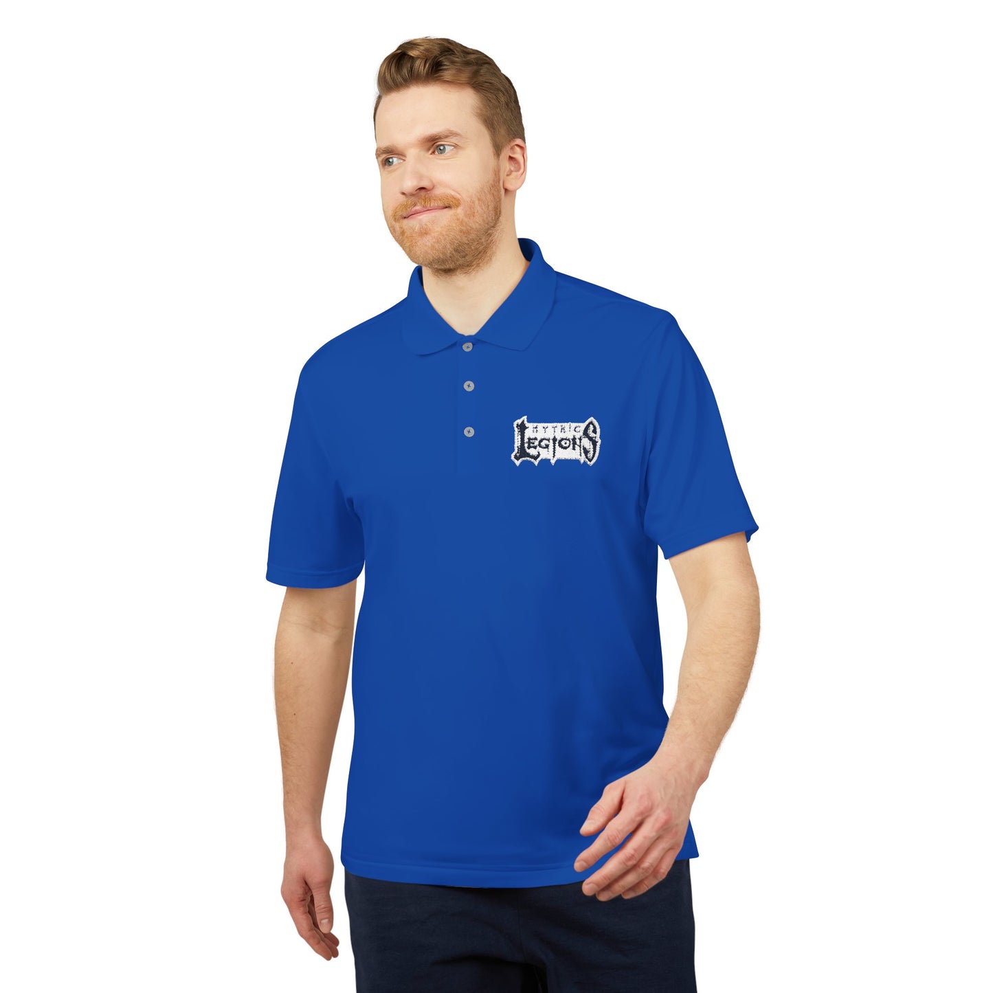 Embroidered Adidas Performance Polo | Mythic Legions OG Logo