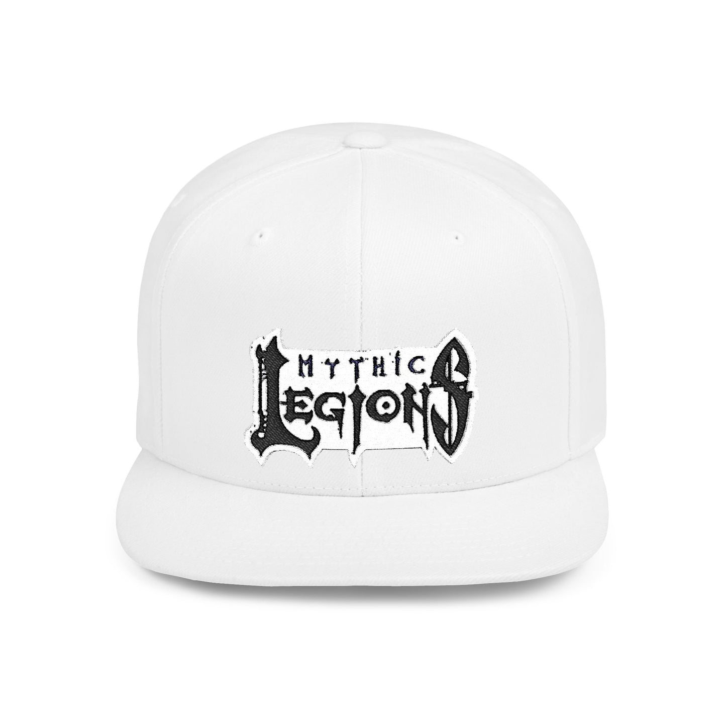 Embroidered Flat Bill Snapback Hat | Mythic Legions Logo OG