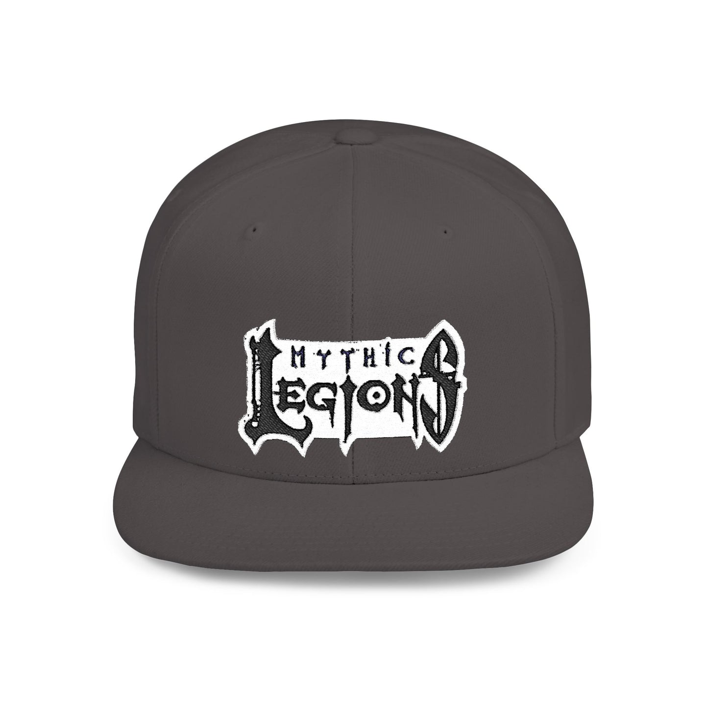 Embroidered Flat Bill Snapback Hat | Mythic Legions Logo OG