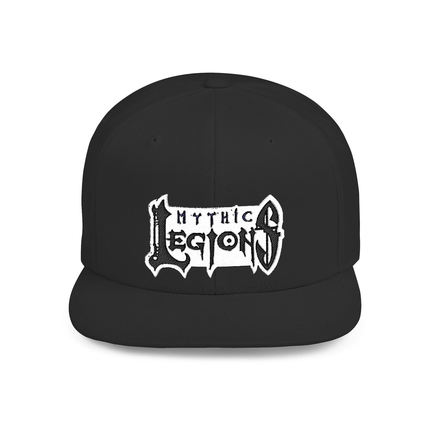 Embroidered Flat Bill Snapback Hat | Mythic Legions Logo OG