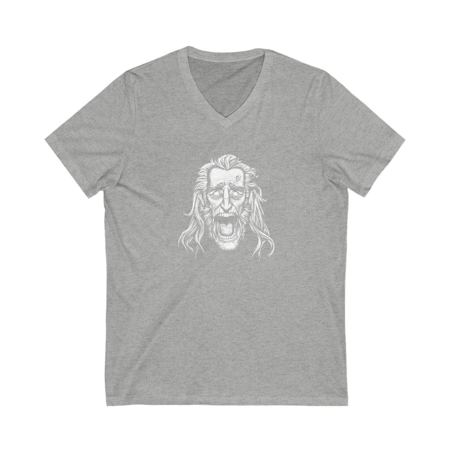 Jacob Marley | White | Figura Obscura | V-Neck T-Shirt