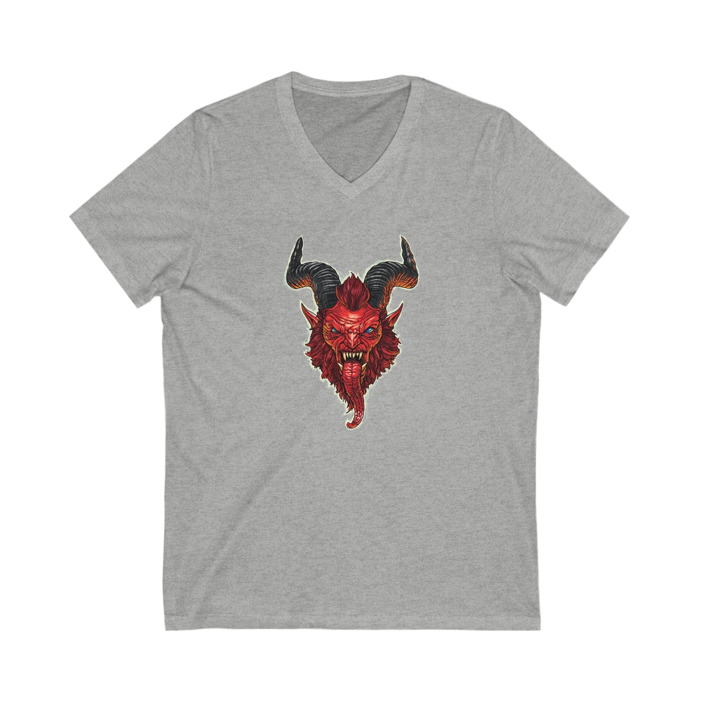 Krampus v2 Red | Figura Obscura | V-Neck T-Shirt