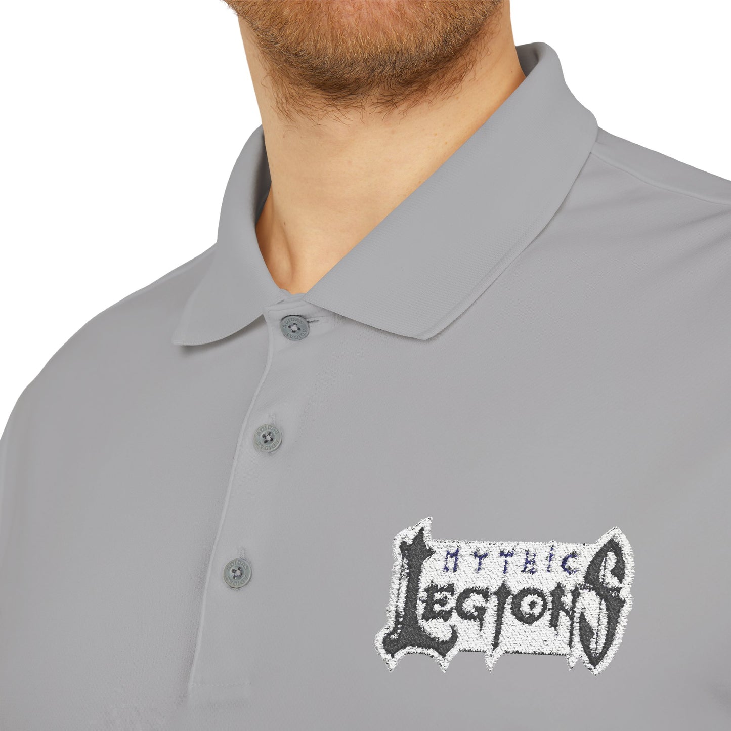 Embroidered Adidas Performance Polo | Mythic Legions OG Logo