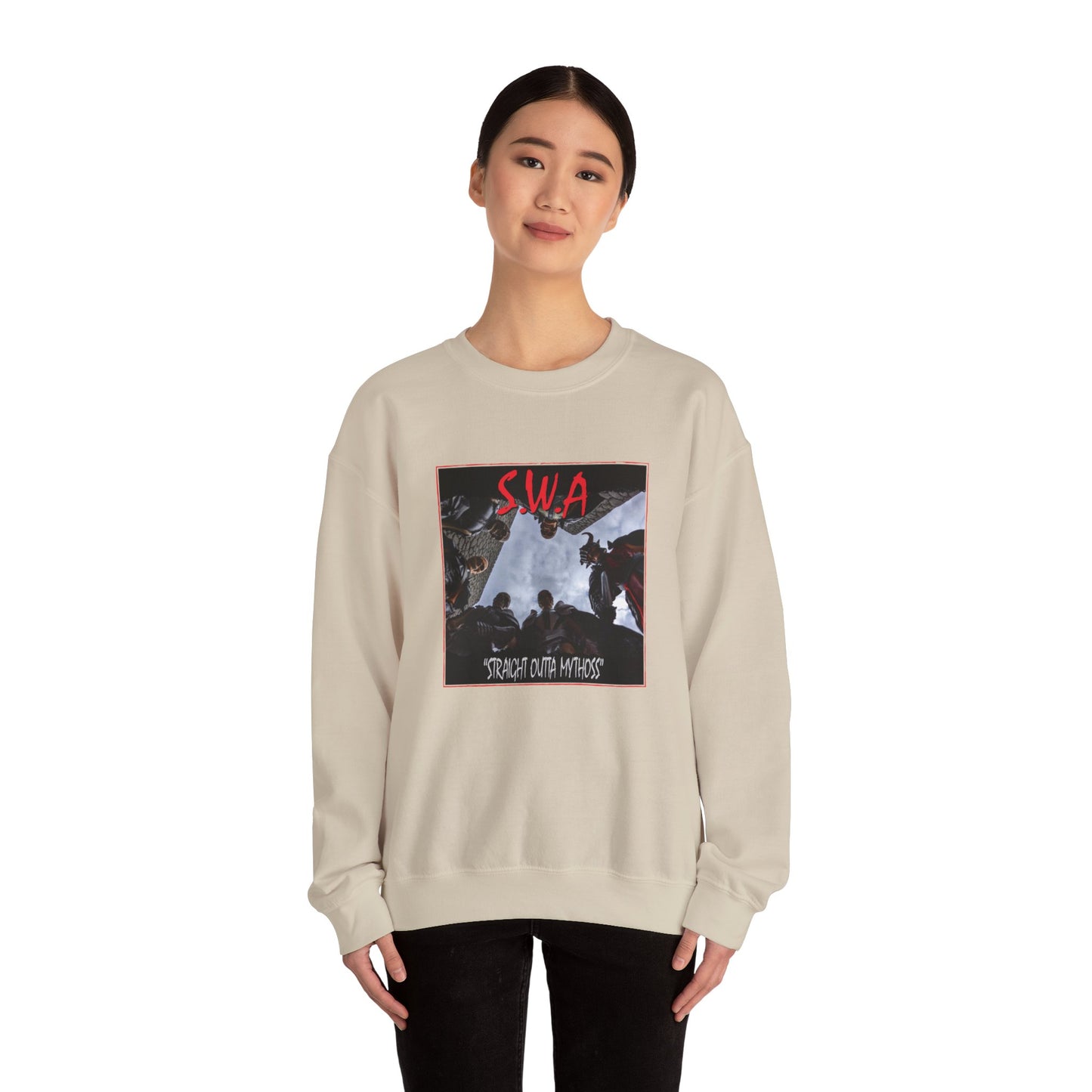 Straight Outta Mythoss | Album Homage | Mythic Legions | Sweatshirt