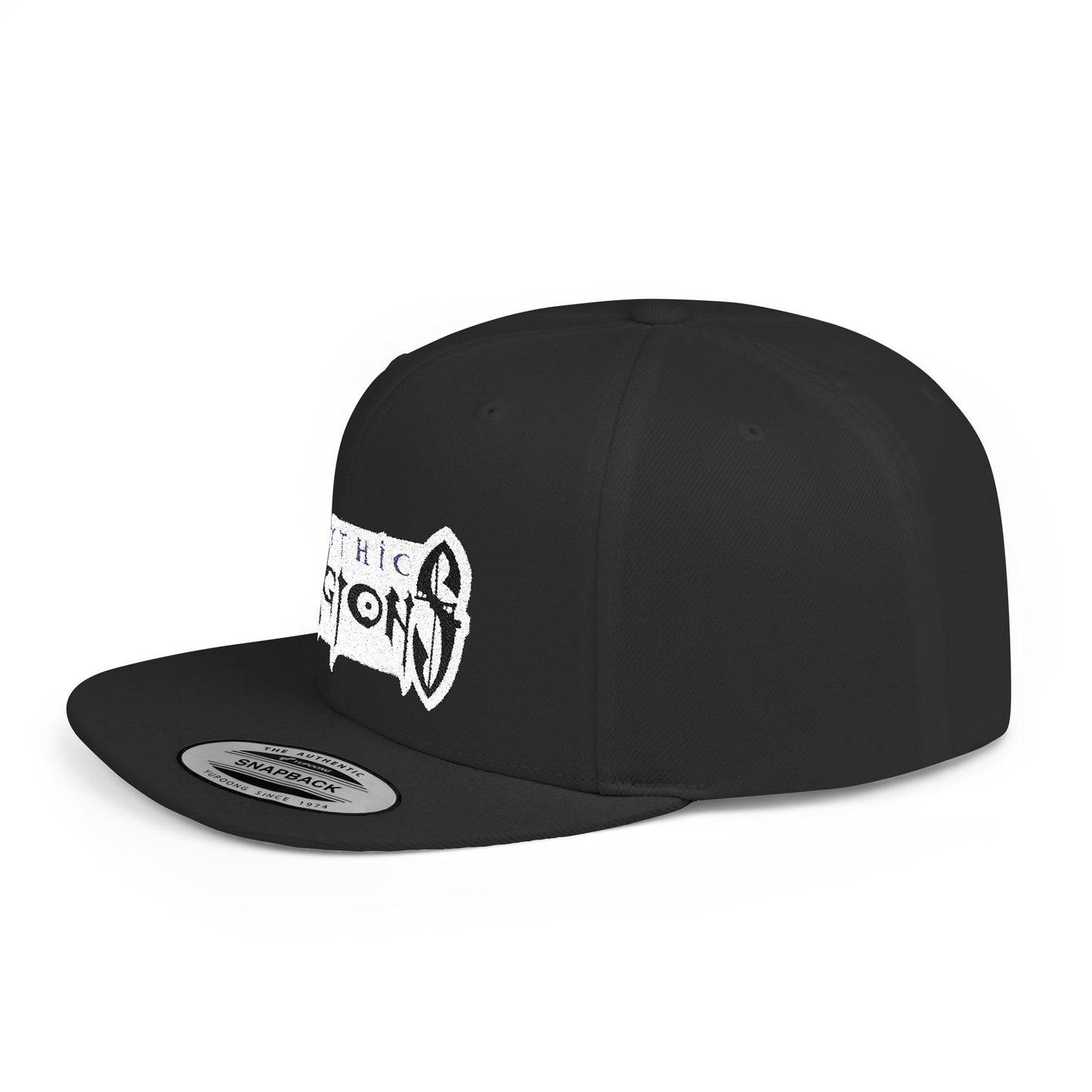Embroidered Flat Bill Snapback Hat | Mythic Legions Logo OG