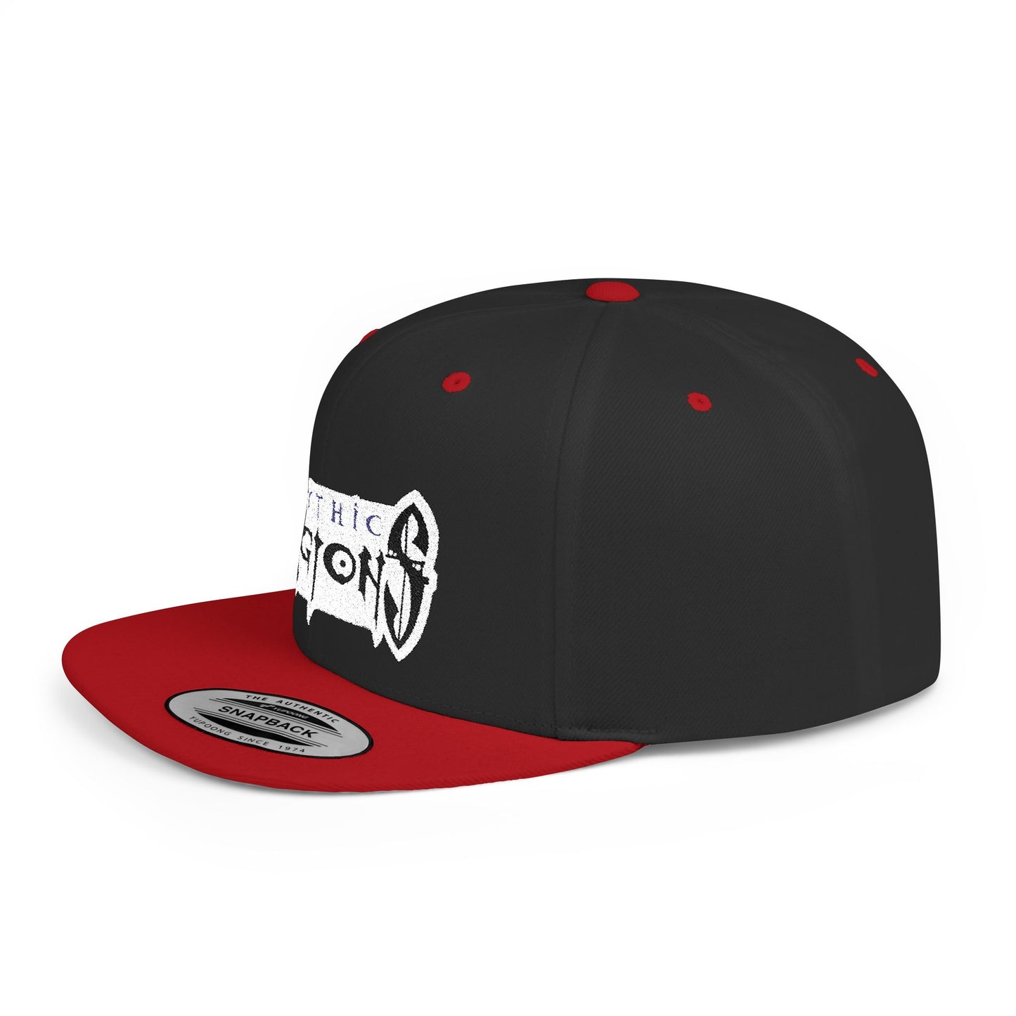 Embroidered Flat Bill Snapback Hat | Mythic Legions Logo OG