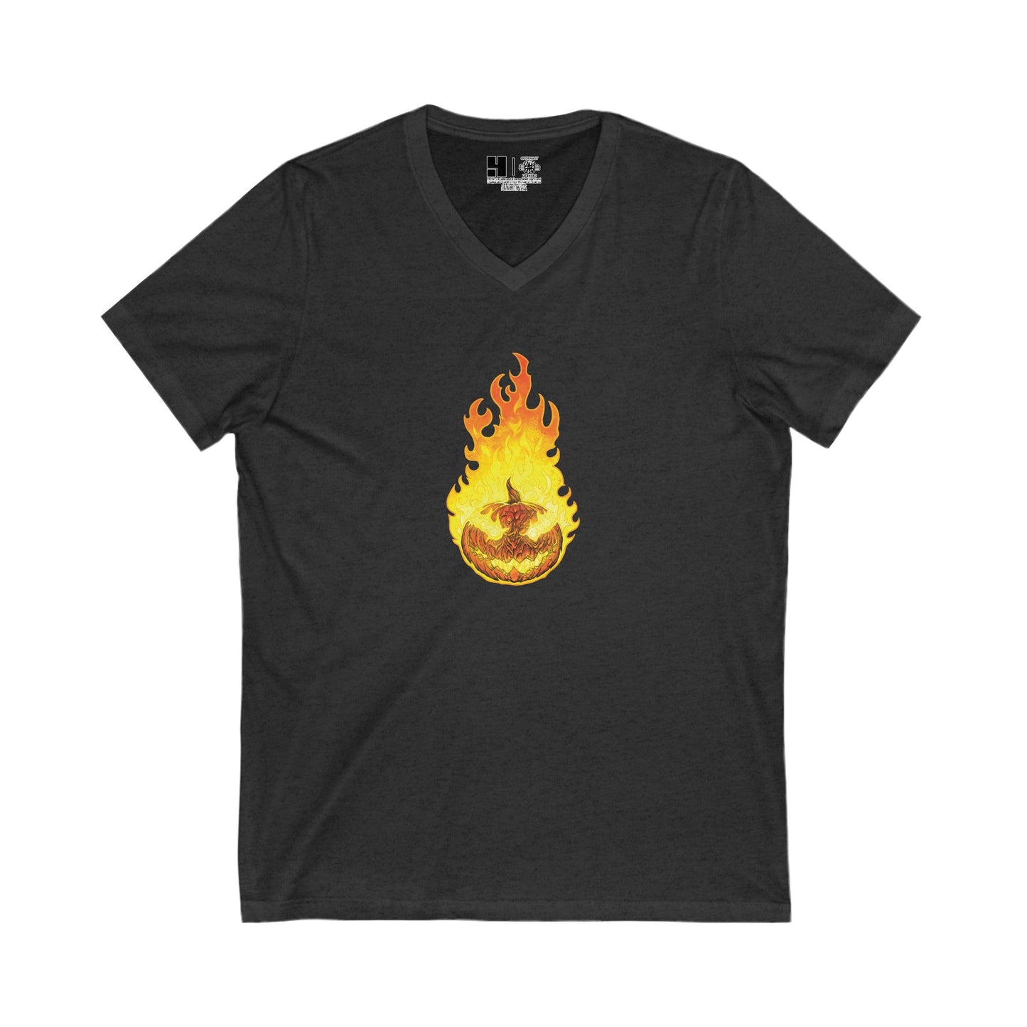 Headless Horseman, The | Orange | Figura Obscura | V-Neck T-Shirt