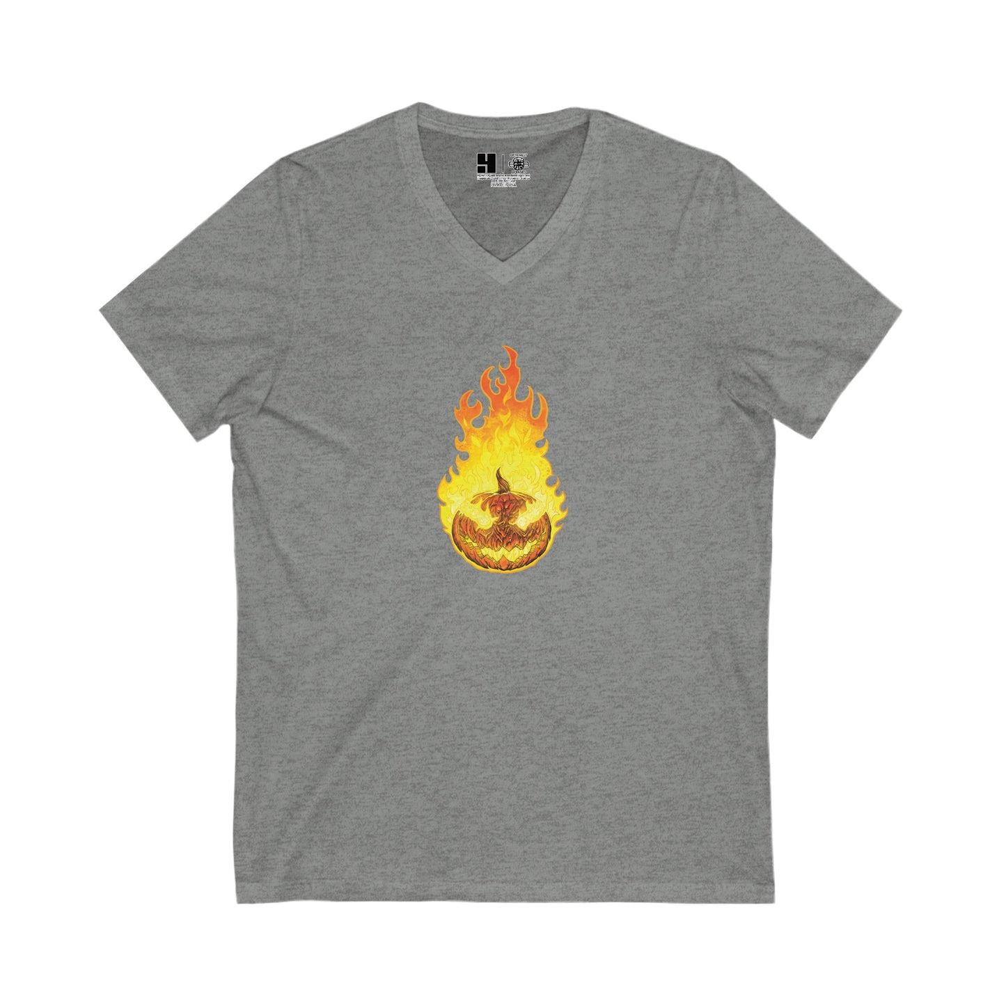 Headless Horseman, The | Orange | Figura Obscura | V-Neck T-Shirt