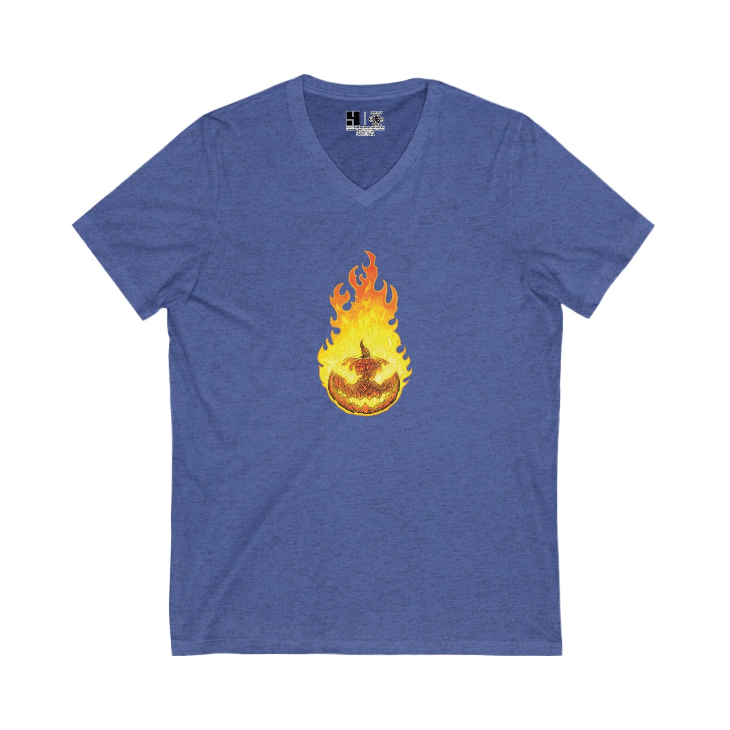 Headless Horseman, The | Orange | Figura Obscura | V-Neck T-Shirt