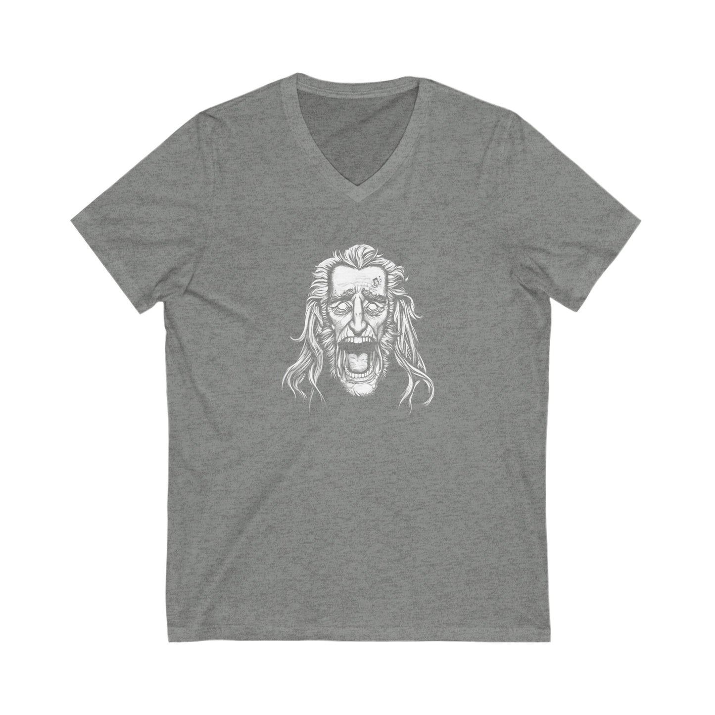 Jacob Marley | White | Figura Obscura | V-Neck T-Shirt