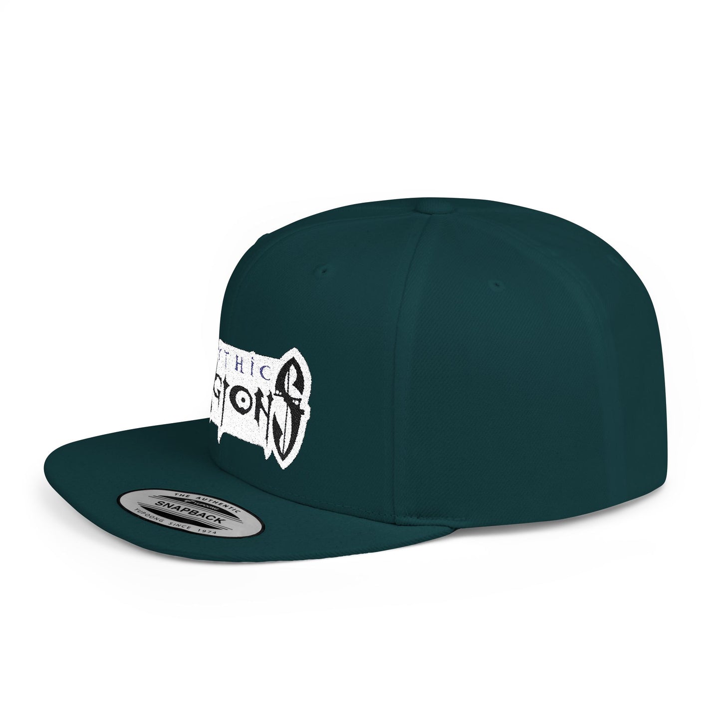 Embroidered Flat Bill Snapback Hat | Mythic Legions Logo OG