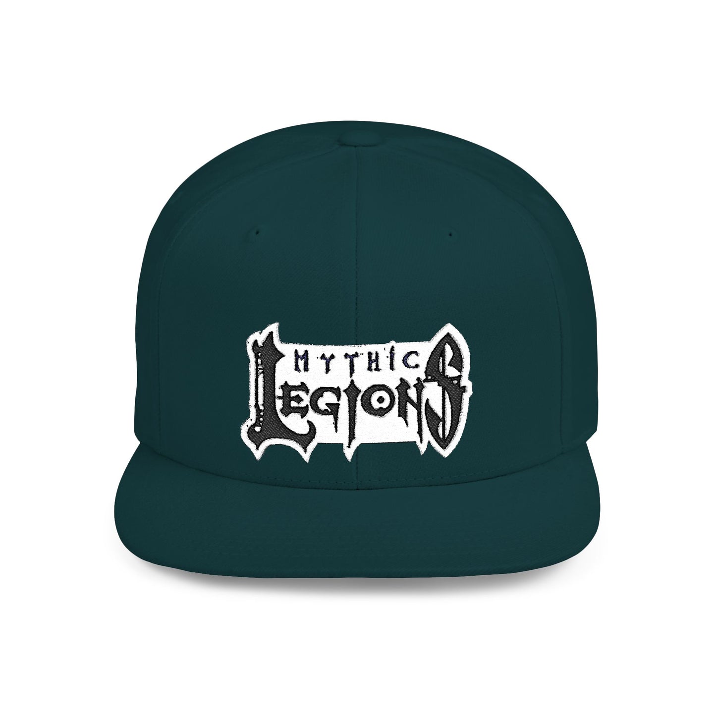 Embroidered Flat Bill Snapback Hat | Mythic Legions Logo OG
