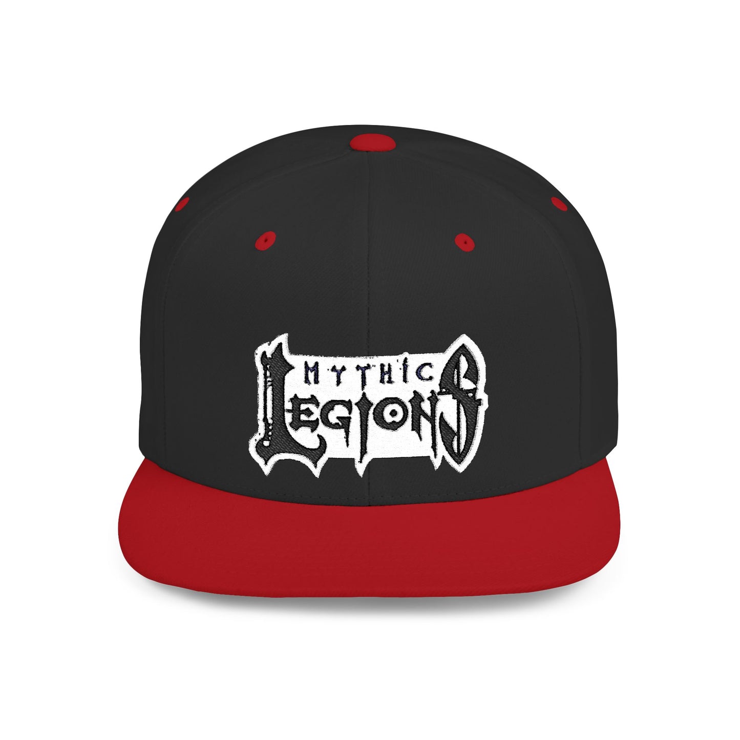 Embroidered Flat Bill Snapback Hat | Mythic Legions Logo OG