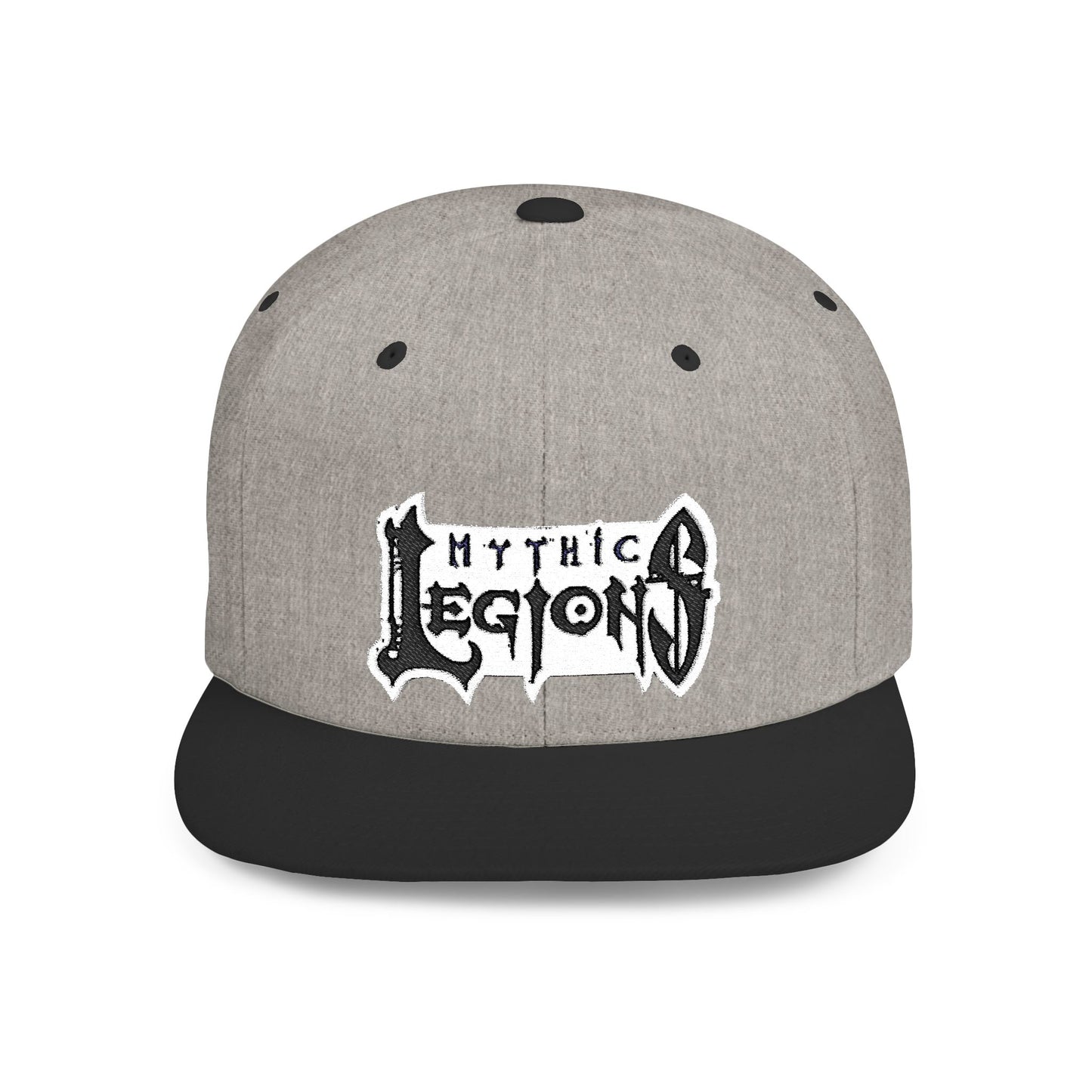 Embroidered Flat Bill Snapback Hat | Mythic Legions Logo OG