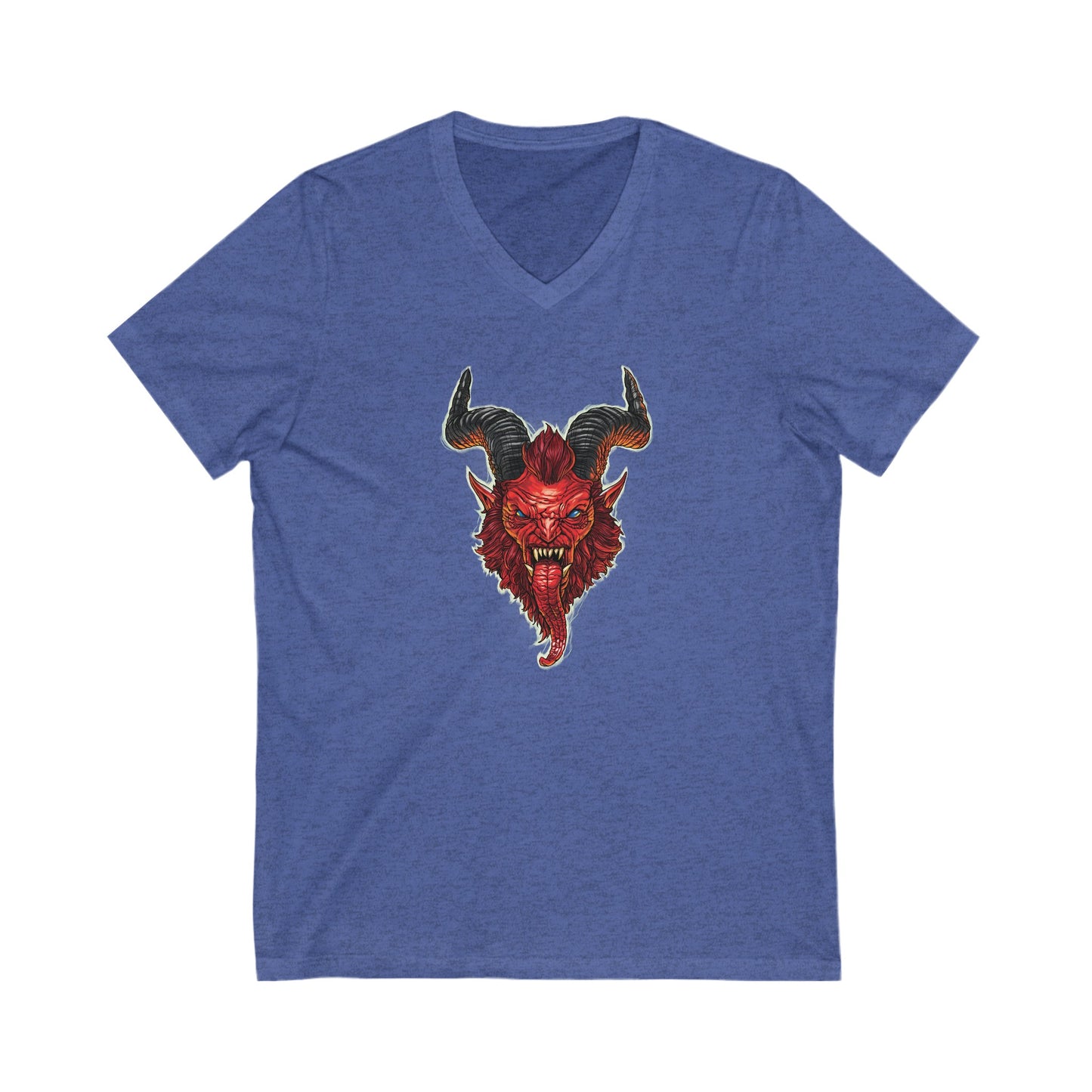 Krampus v2 Red | Figura Obscura | V-Neck T-Shirt