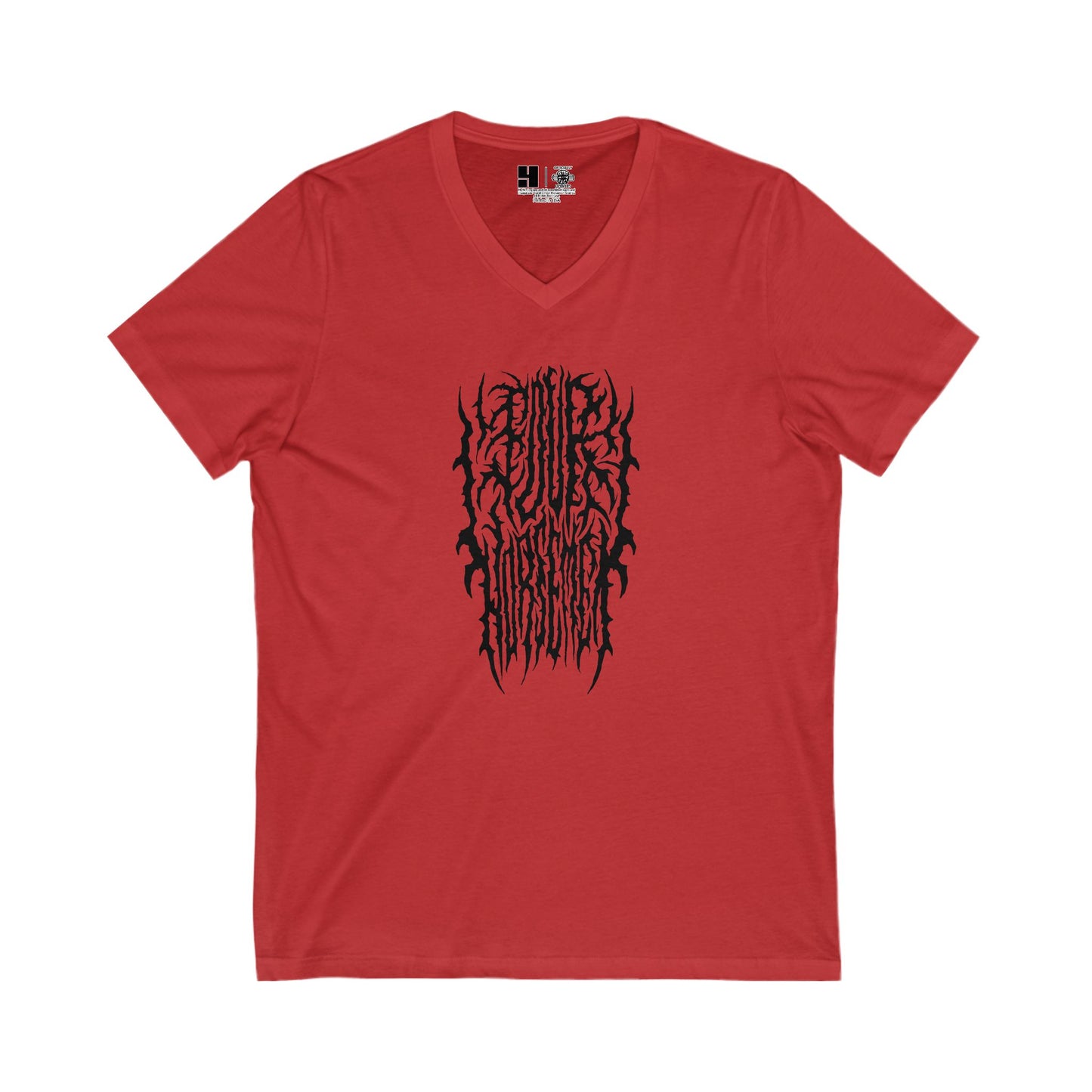 4H Metal Logo Black | Mythic Legions | V-Neck T-Shirt