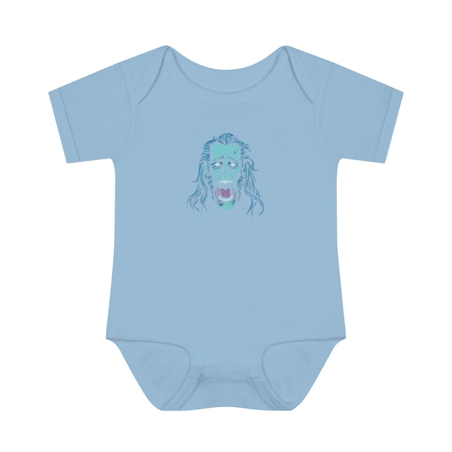 Jacob Marley | Blue/White | Figura Obscura | Baby Bodysuit
