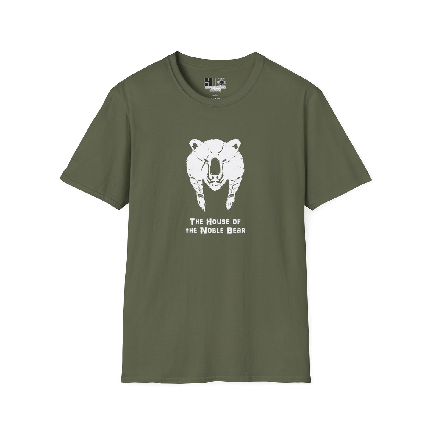 House of the Noble Bear Logo Small | Mythic Legions | Soft T-Shirt