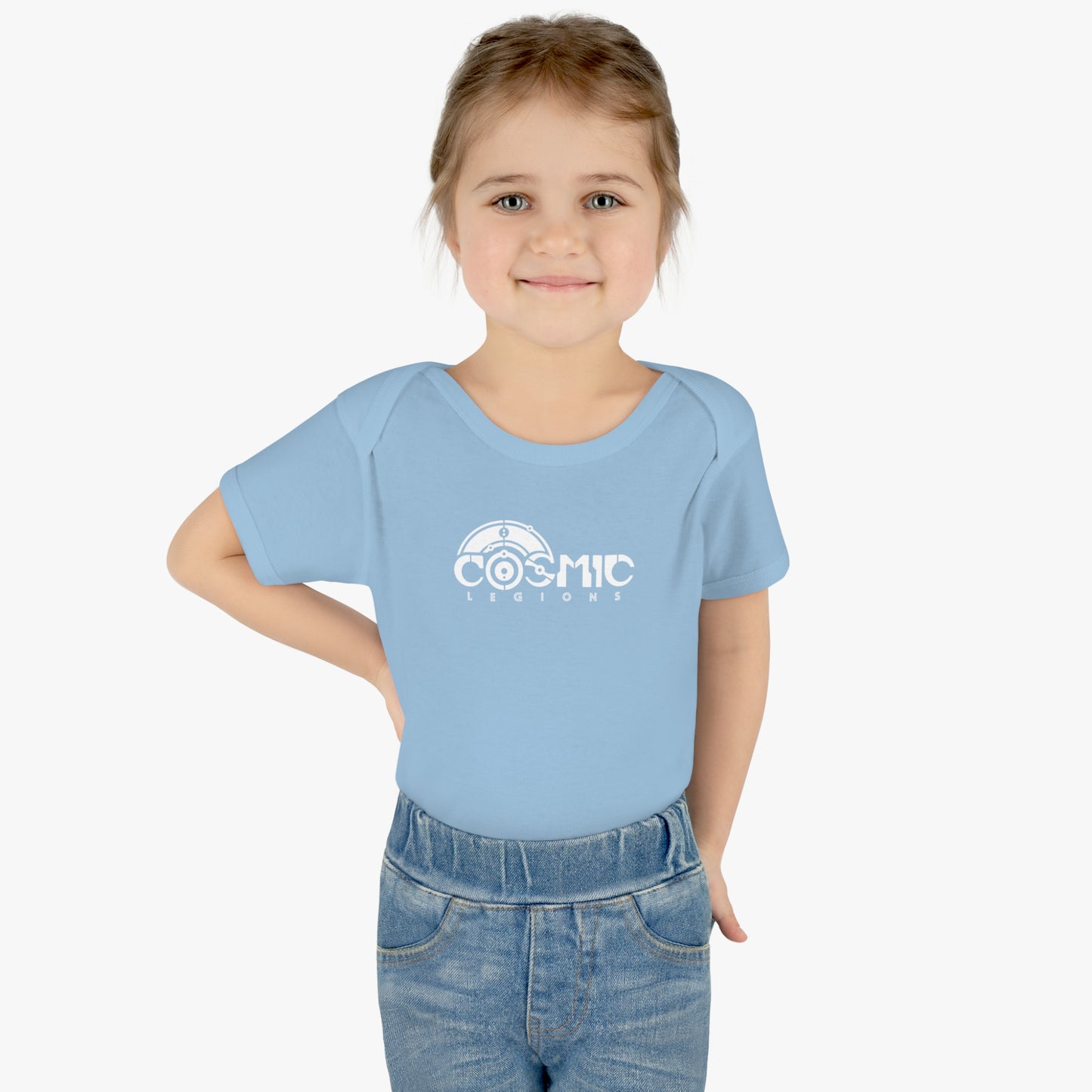 Cosmic Legions Logo | White | Baby Bodysuit