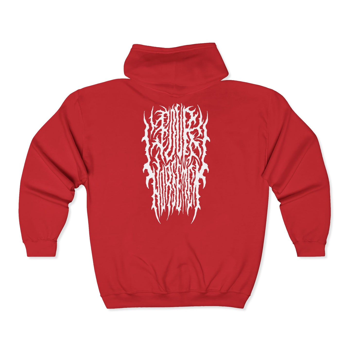 4H Metal Logo White | Mythic Legions | Full Zip Hoodie