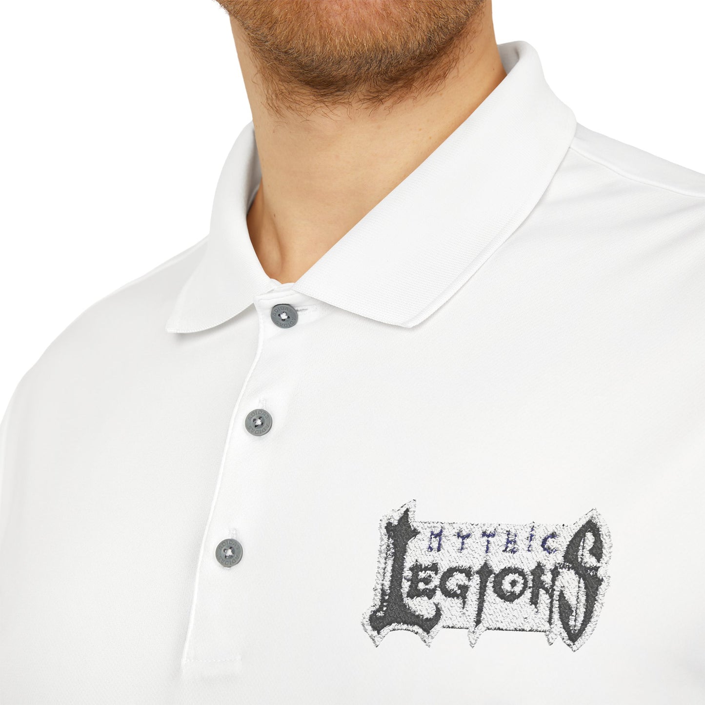 Embroidered Adidas Performance Polo | Mythic Legions OG Logo