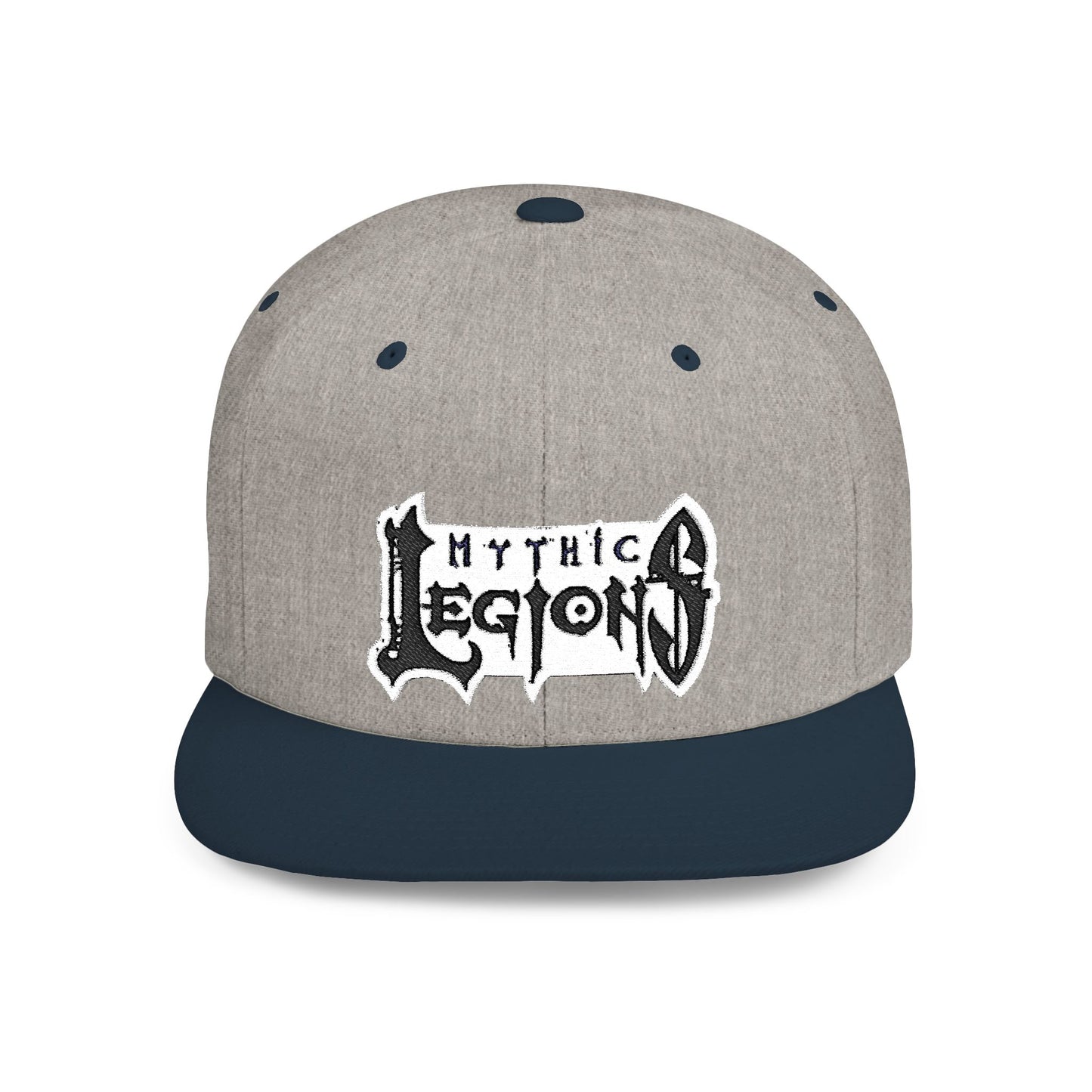 Embroidered Flat Bill Snapback Hat | Mythic Legions Logo OG