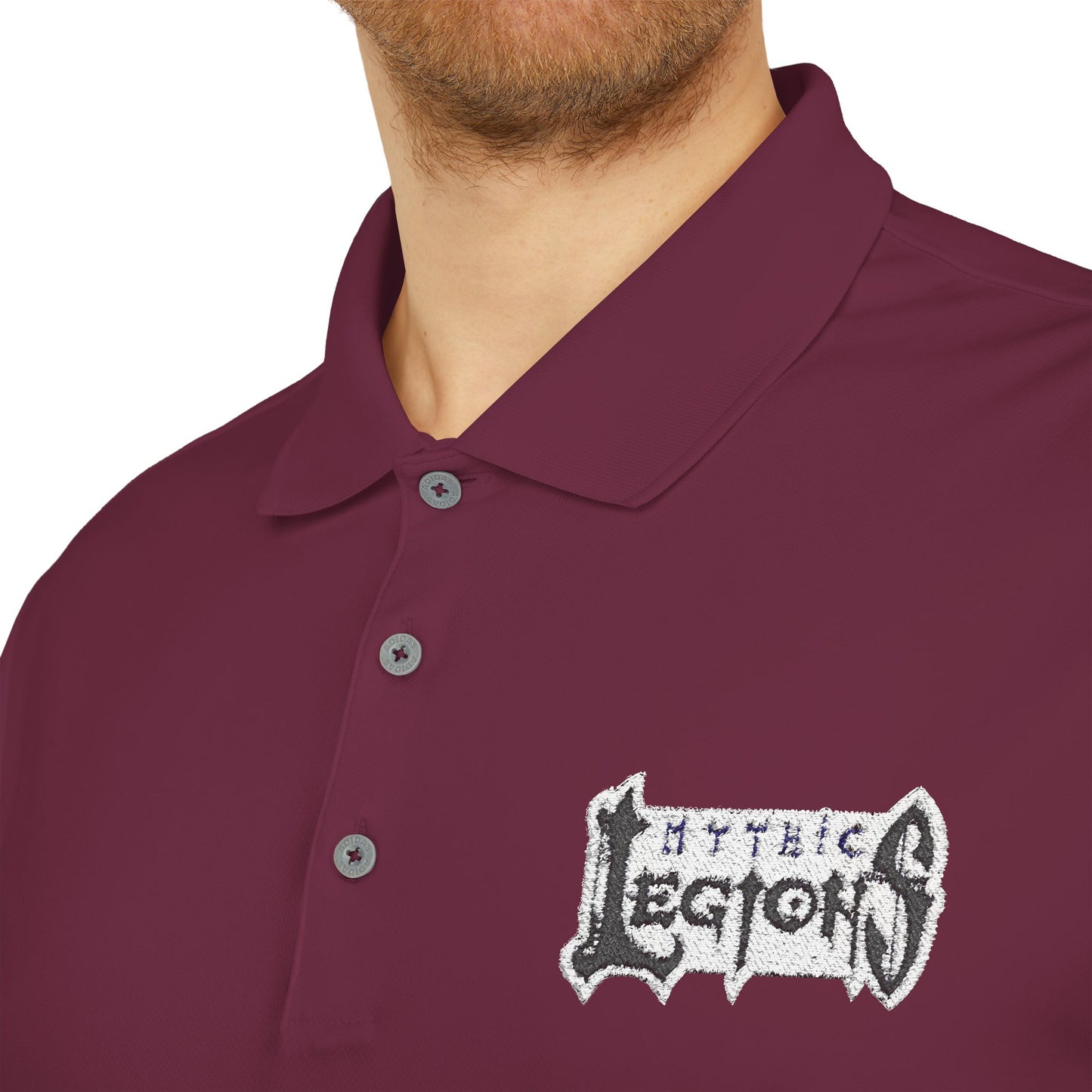 Embroidered Adidas Performance Polo | Mythic Legions OG Logo