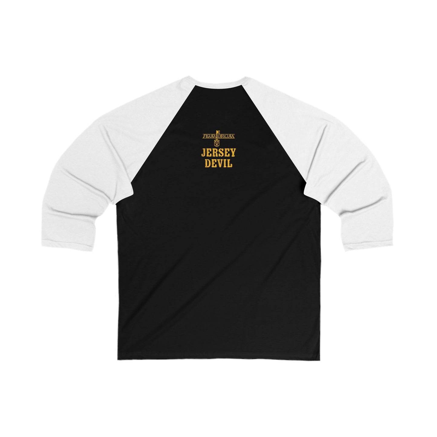 The Jersey Devil | Figura Obscura | 3\4 Sleeve Baseball T-Shirt