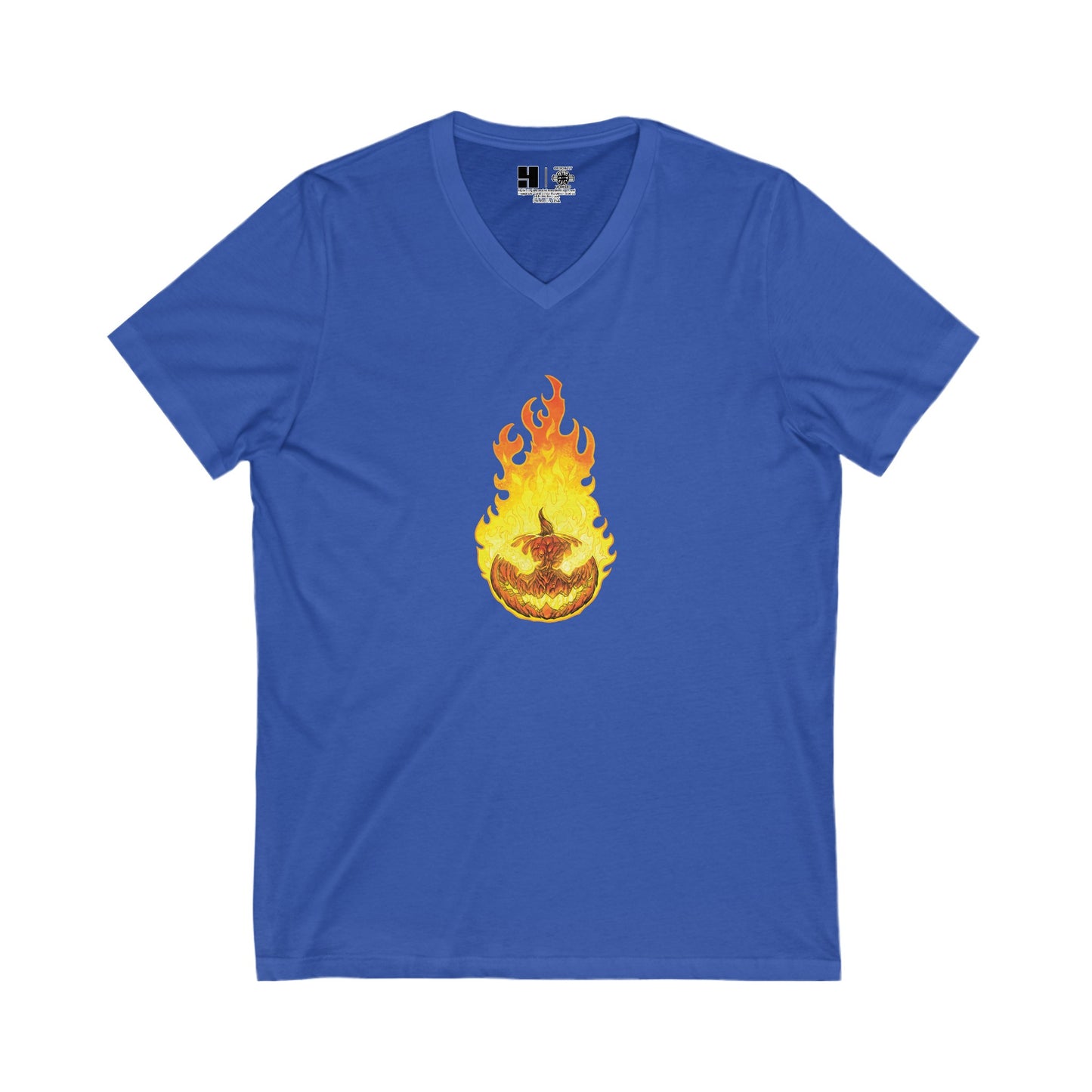 Headless Horseman, The | Orange | Figura Obscura | V-Neck T-Shirt