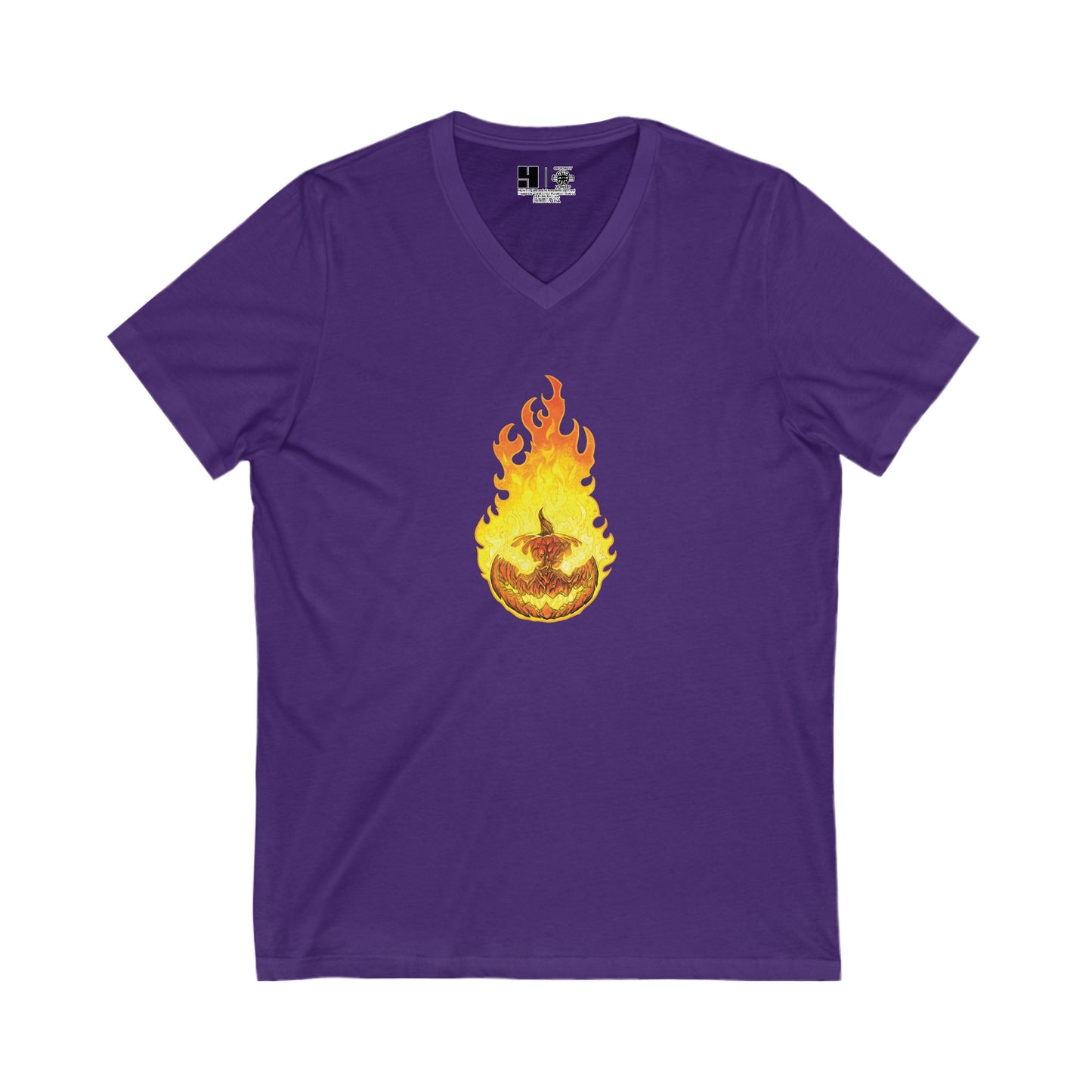 Headless Horseman, The | Orange | Figura Obscura | V-Neck T-Shirt